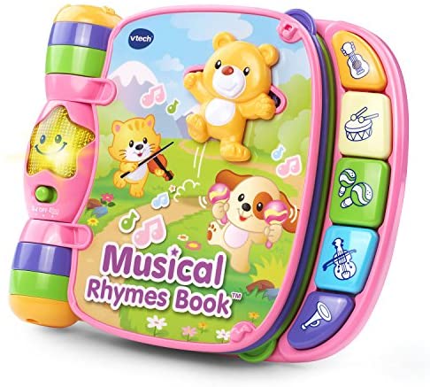 Toys for Babies Under One: VTech Musical Rhymes Book, Pink