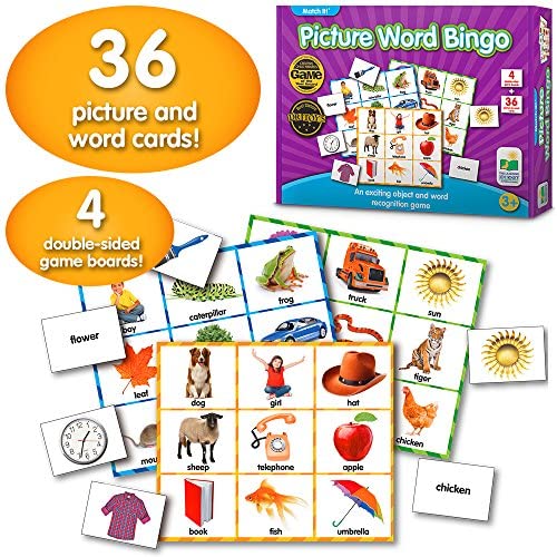 Toys and Games for Pre-Schoolers: The Learning Journey: Match It! Bingo – Picture Word – Reading Game for Preschool and Kindergarten 36 Picture Word Cards