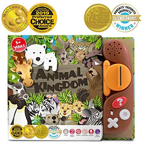 Toys and Games for Pre-Schoolers: BEST LEARNING Book Reader Animal Kingdom – Educational Talking Sound Toy to Learn About Animals with Quiz Games for Kids Ages 3 to 8 Years Old