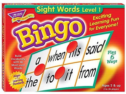 Toys and Games for Pre-Schoolers: Trend Enterprises T6064 Sight Words Bingo