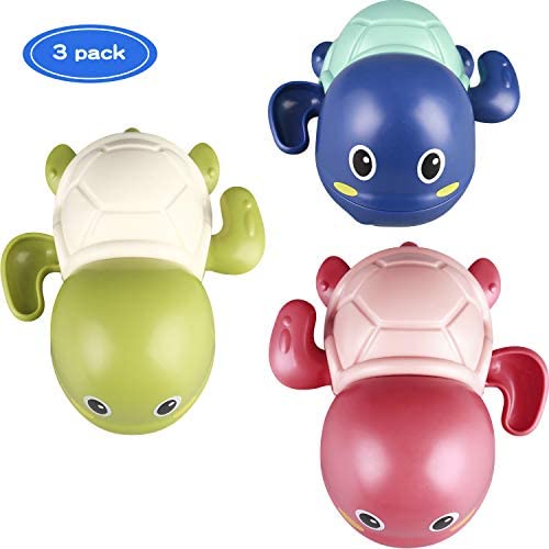 Toys for Toddlers: TOHIBEE Bath Toys Swimming Turtle Bath Toy Bath Toys for Toddlers 1-3 Wind-up Bathtub Toys Bathtub Toys for Toddlers Pool Playset for Boys and Girls (Set of 3)