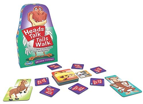 Toys and Games for Pre-Schoolers: ThinkFun Heads Talk Tails Walk Preschool Toy and Game for Boys and Girls Age 3 and Up – A Silly Game of Sounds and Movement