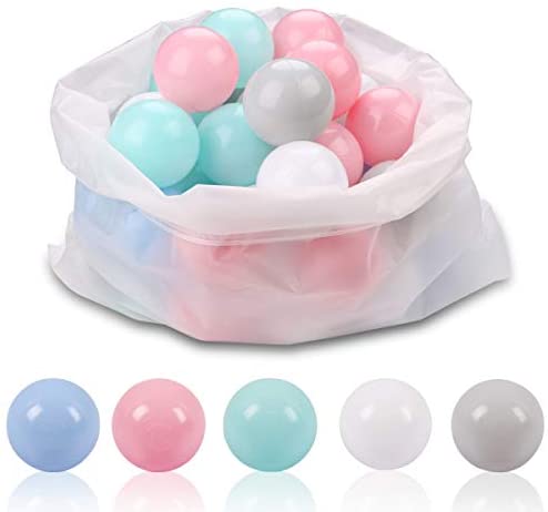 Toys for Babies Under One: LANGXUN Ball Pit Balls for Kids – Plastic Toy Balls for Kids – Ideal Baby or Toddler Ball Pit, Ball Pit Play Tent, Baby Pool Water Toys , Kiddie Pool, Party Decoration, Photo Booth Props, 50 Balls