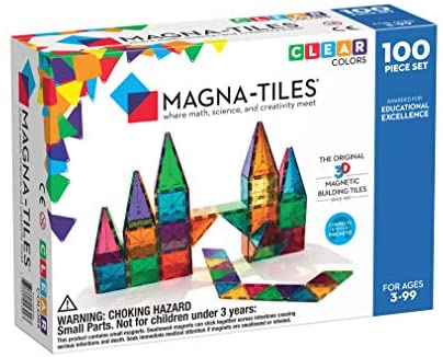 Toys for Toddlers: Magna-Tiles Clear Colors 100 Piece Set