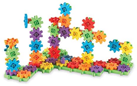 Toys and Games for Autistic Children: Learning Resources Gears! Gears! Gears! 100-Piece Deluxe Building Set, STEM Construction Toy Set, 100 Pieces, Ages 3+