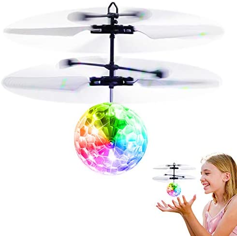 Toys and Games for Autistic Children: Betheaces Flying Ball Toys, RC Toy for Kids Boys Girls Gifts Rechargeable Light Up Ball Drone Infrared Induction Helicopter with Remote Controller for Indoor and Outdoor Games