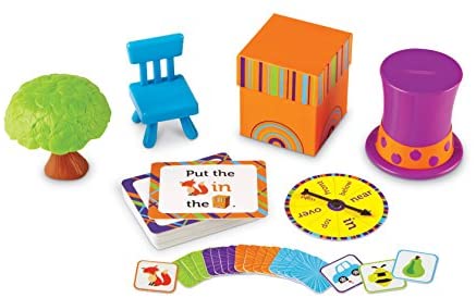 Toys and Games for Pre-Schoolers: Learning Resources Fox In The Box Position Word Activity Set, Phonics Game, Preschool, 65 Piece Set, Ages 3+