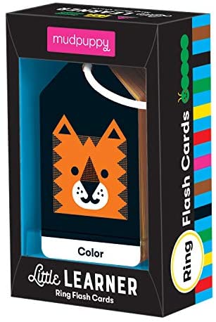 Toys and Games for Pre-Schoolers: Mudpuppy Little Learner Ring Flash Cards for Kids – 26 Double-Sided Early Learning Flash Cards on a Reclosable Ring to Teach Colors, Shapes, and Numbers – Learning Games for Toddlers and Preschoolers