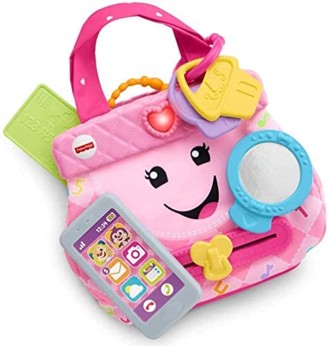 Toys for Babies Under One: Fisher-Price Laugh & Learn My Smart Purse, Pink, Musical Baby Toy