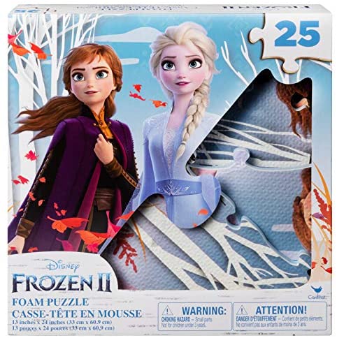 Toys and Games for Pre-Schoolers: Disney Frozen 2 25-Piece Jigsaw Puzzle for Families, Kids, and Preschoolers Ages 4 and Up