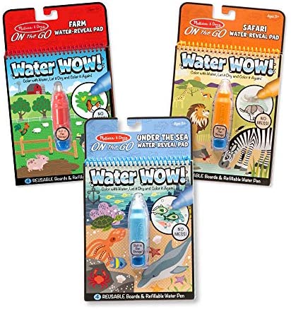 Toys and Games for Pre-Schoolers: Melissa & Doug Water Wow Bundle: Farm, Safari And Under The Sea