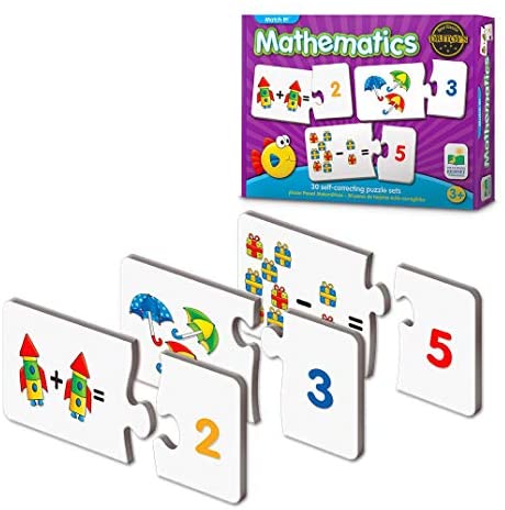 Toys and Games for Pre-Schoolers: The Learning Journey Match It! Mathematics – STEM Addition and Subtraction Game – Helps to Teach Early Math Facts with 30 Matching Pairs Preschool Games & Gifts for Boys & Girls Ages 3 and Up, Multi