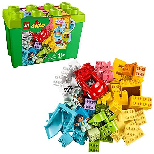 Toys for Toddlers: LEGO DUPLO Classic Deluxe Brick Box 10914 Starter Set with Storage Box, Great Educational Toy for Toddlers 18 Months and up, New 2020 (85 Pieces)