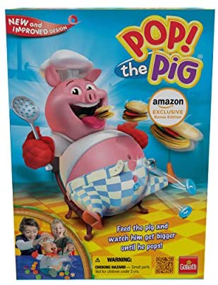 Toys and Games for Pre-Schoolers: Goliath Pop The Pig w/ Bonus 24pc Puzzle (Amazon Exclusive)