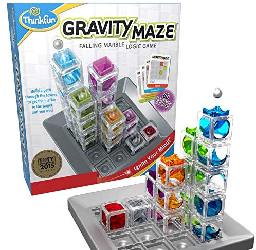 Toys and Games for Pre-Schoolers: ThinkFun Gravity Maze Marble Run Brain Game and STEM Toy for Boys and Girls Age 8 and Up – Toy of the Year Award Winner