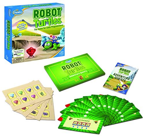 Toys and Games for Pre-Schoolers: Think Fun Robot Turtles with Adventure Quest STEM Toy and Coding Board Game for Preschoolers – Made Famous on Kickstarter, Teaches Programming Principles to Preschoolers