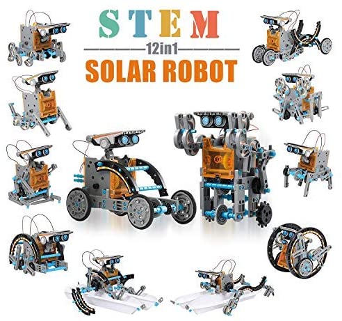 Toys and Games for Autistic Children: CIRO solar robot kit 12 in 1 educational STEM learning science building toys for kids age 8-12