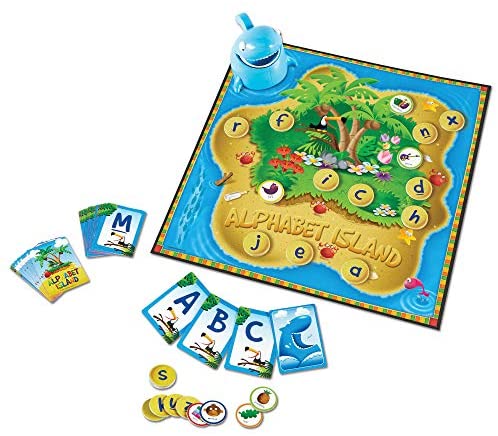 Toys and Games for Pre-Schoolers: Learning Resources Alphabet Island, Letter & Sounds Game, Language Development Toy, 2-4 Players, Ages 4+