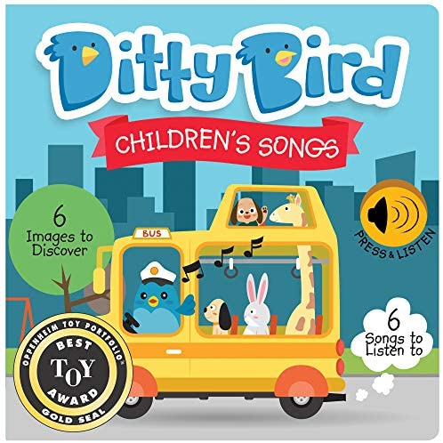 Toys for Babies Under One: DITTY BIRD Baby Sound Book: Our Children’s Songs Musical Book is The Perfect Toys for 1 Year Old boy and 1 Year Old Girl Gifts. Educational Music Toys for Toddlers 1-3. Award-Winning!