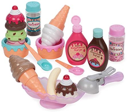 Toys for Babies Under One: Play Circle by Battat – Sweet Treats Ice Cream Parlour Playset – Sprinkles, Cones, Spoons, Cups – Pretend Play Food Decorating Kit – Toy Frozen Dessert and Accessories for Kids 3 and Up (21 pieces) Toys for Babies Under One: Play Circle by Battat – Sweet Treats Ice Cream Parlour Playset – Sprinkles, Cones, Spoons, Cups – Pretend Play Food Decorating Kit – Toy Frozen Dessert and Accessories for Kids 3 and Up (21 pieces)