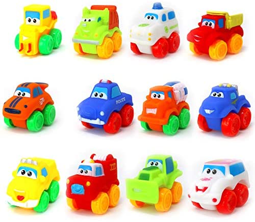 Toys for Babies Under One: Big Mo’s Toys Baby Cars – Soft Rubber Toy Vehicles for Babies and Toddlers – 12 Pieces