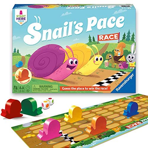 Toys and Games for Pre-Schoolers: Ravensburger Snail’s Pace Race Game for Age 3 & Up – Quick Children’s Racing Game Where Everyone Wins!