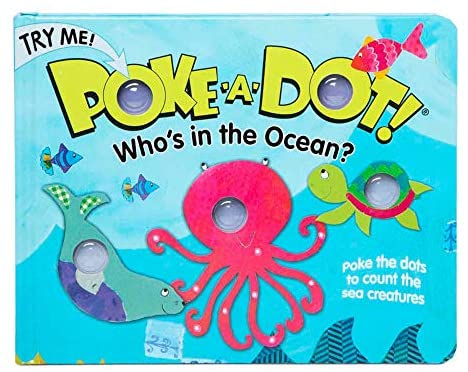 Toys and Games for Autistic Children: Melissa & Doug Children’s Book – Poke-A-Dot: Who’s in The Ocean (Board Book with Buttons To Pop)