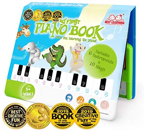 Toys and Games for Pre-Schoolers: BEST LEARNING My First Piano Book – Educational Musical Toy for Toddlers Kids Ages 3 Years and up – Ideal Gift for Boys and Girls