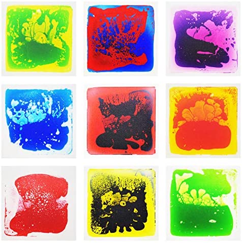 Toys and Games for Autistic Children: Art3d Liquid Fusion Activity Play Centers for Children, Toddler, Teens, 12″ X 12″ Pack of 9 Tiles