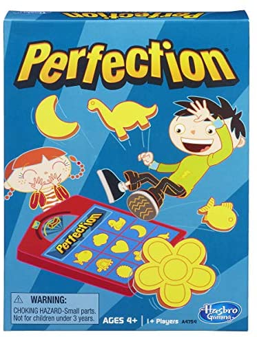 Toys and Games for Pre-Schoolers: Perfection Game Popping Shapes and Pieces Game for Kids Ages 4 and Up