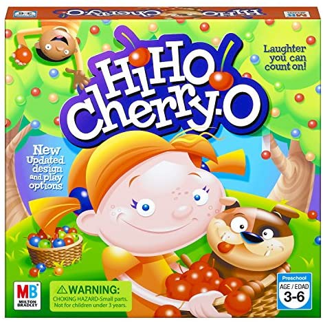 Toys and Games for Pre-Schoolers: Hasbro Hi Ho! Cherry-O Board Game for 2 to 4 Players Kids Ages 3 and Up (Amazon Exclusive)