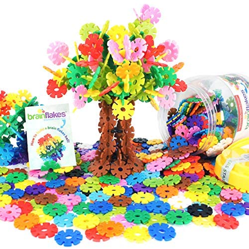 Toys and Games for Pre-Schoolers: VIAHART Brain Flakes 500 Piece Interlocking Plastic Disc Set | A Creative and Educational Alternative to Building Blocks | Tested for Children’s Safety | A Great STEM Toy for Both Boys and Girls!