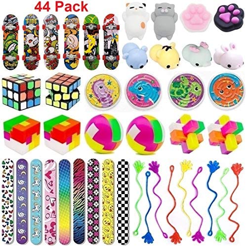 Toys and Games for Pre-Schoolers: 44 Pc Party Favor Toy Assortment for Kids Party Favor, Birthday Party, School Classroom Rewards, Carnival Prizes, Pinata Fillers, Treasure Chest, Prize Box Toys, Goody Bag Fillers