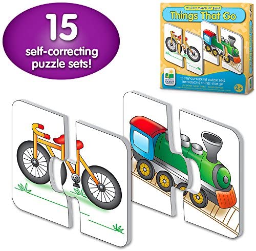 Toys and Games for Pre-Schoolers: The Learning Journey: My First Match It – Things That Go – 15 Self-Correcting Vehicle Matching Puzzles