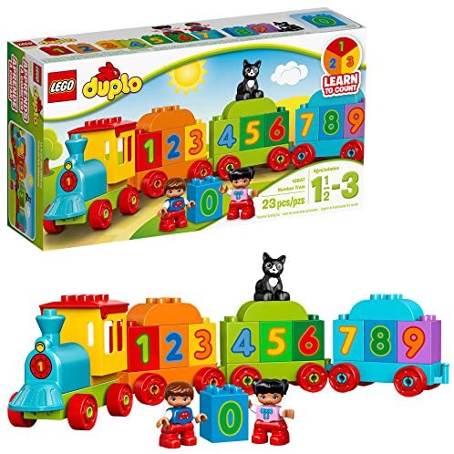 Toys for Toddlers: LEGO DUPLO My First Number Train 10847 Learning and Counting Train Set Building Kit and Educational Toy for 1 1/2-3 Year Olds (23 pieces)