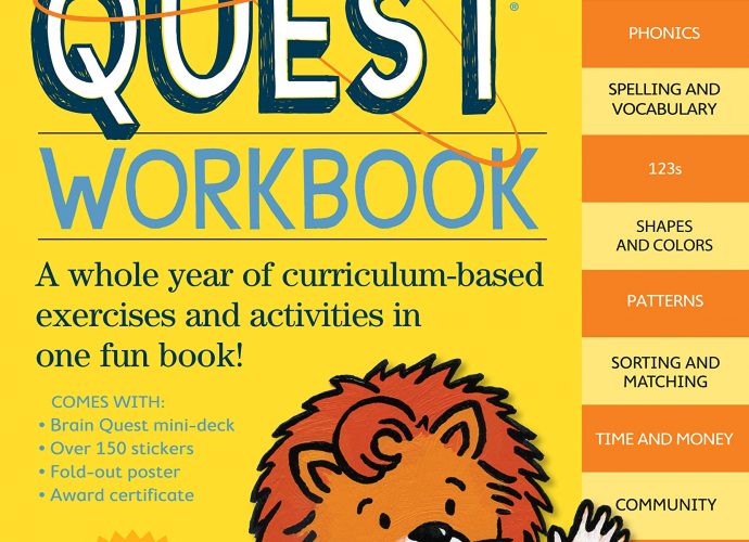 Toys and Games for Pre-Schoolers: Brain Quest Workbook: Kindergarten